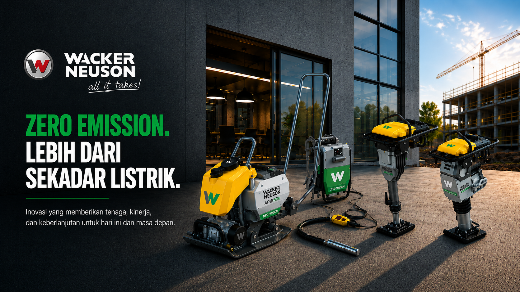 Peralatan konstruksi Zero Emission Wacker Neuson