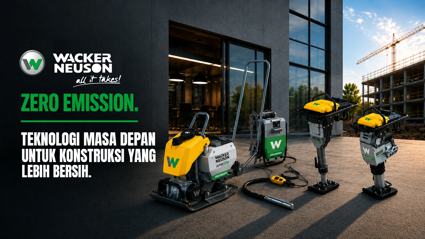 Peralatan konstruksi Zero Emission Wacker Neuson