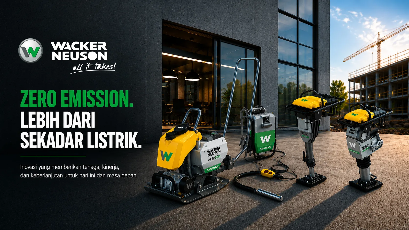 Peralatan konstruksi Zero Emission Wacker Neuson