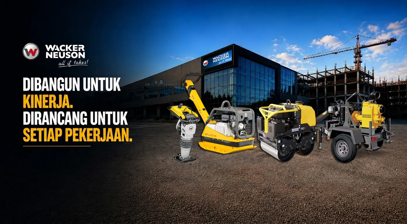 Peralatan konstruksi ringan Wacker Neuson di Indonesia